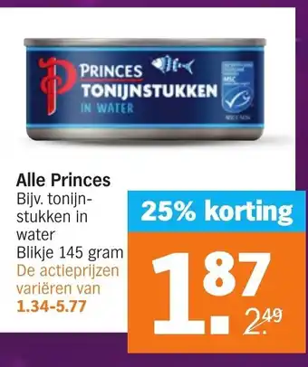 Albert Heijn Alle Princes 145 gram aanbieding