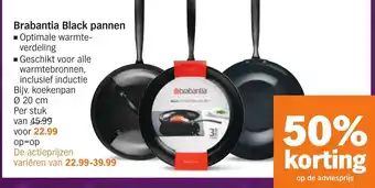 Albert Heijn Brabantia Black pannen aanbieding