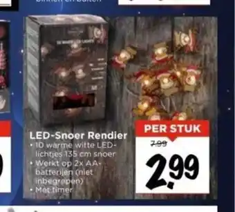 Vomar Voordeelmarkt LED-Snoer Rendier aanbieding