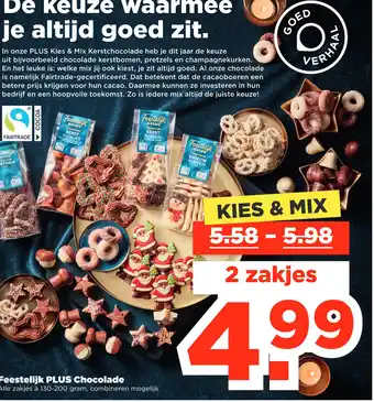 PLUS Feestelijk plus chocolade aanbieding