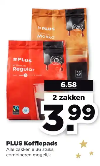 PLUS Plus koffiepads aanbieding