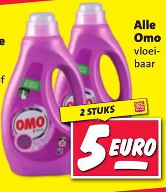 Nettorama Alle Omo vloeibaar 2 stuks aanbieding