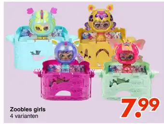 Wibra Zoobles girls aanbieding