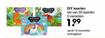 Wibra Diy kaarten aanbieding