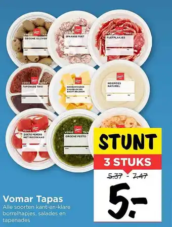 Vomar Voordeelmarkt Vomar tapas aanbieding