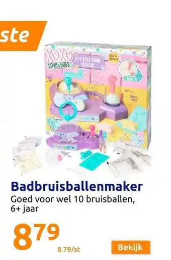 Action Badbruisballenmaker aanbieding