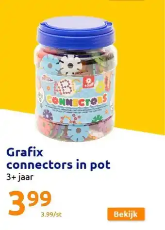 Action Grafix connectors in pot aanbieding