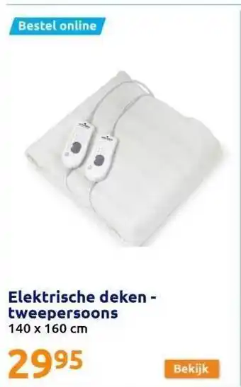 Action Elektrische deken - tweepersoons aanbieding