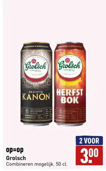 ALDI Grolsch aanbieding