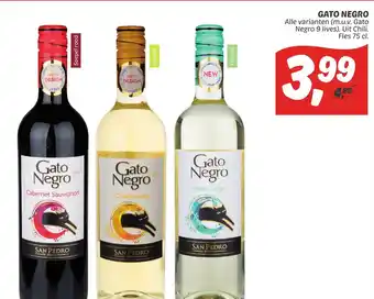 Dekamarkt Gato negro 75cl aanbieding