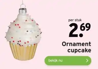 GAMMA Ornament cupcake aanbieding