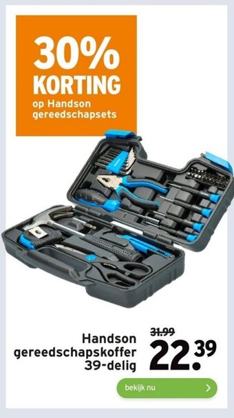 GAMMA Handson gereedschapskoffer 39-delig aanbieding