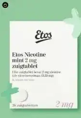 Etos Etos nicotine 2 mg mint' 36 zuigtabletten. aanbieding