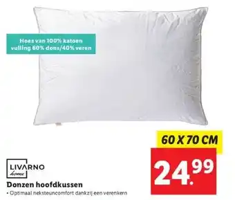 Lidl Donzen hoofdkussen aanbieding