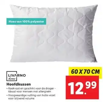 Lidl Hoofdkussen aanbieding