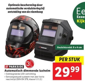 Lidl Automatisch dimmende lashelm aanbieding