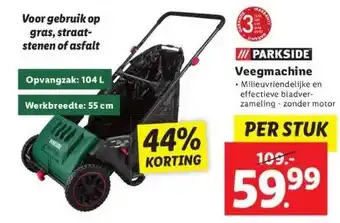 Lidl Veegmachine milieuvriendelijke en effectieve bladverzameling - zonder motor aanbieding