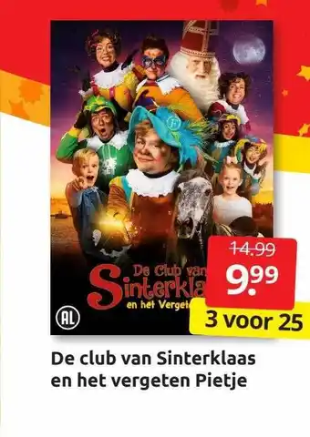 Boekenvoordeel De club van sinterklaas en het vergeten pietje aanbieding