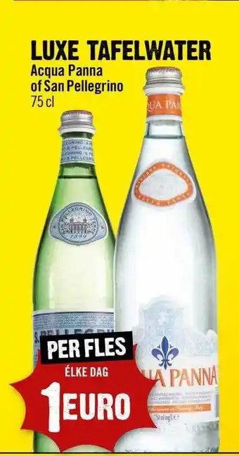 Dirck 3 Luxe tafelwater acqua panna of san pellegrino aanbieding