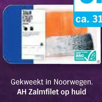 Albert Heijn Ah zalmfilet op huid aanbieding