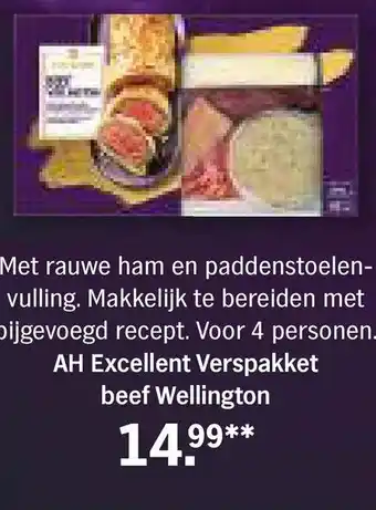 Albert Heijn Ah excellent verspakket beef wellington aanbieding