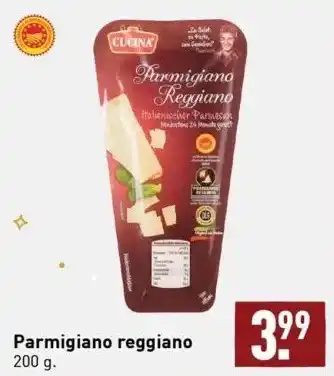 ALDI Parmigiano reggiano 200 g. aanbieding