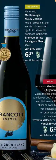 Albert Heijn Brancott estate sauvignon blanc, 75 cl aanbieding