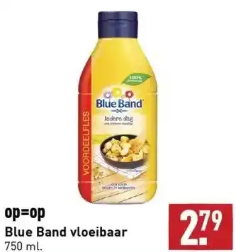 ALDI Blue band vloeibaar 750 ml. aanbieding