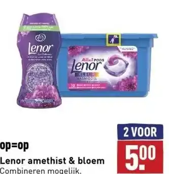 ALDI Lenor amethist & bloem combineren mogelijk. aanbieding