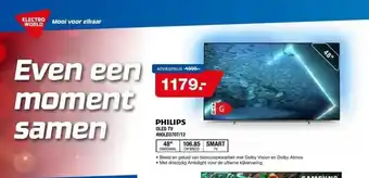 Electroworld Philips oled tv 480led707/12 aanbieding