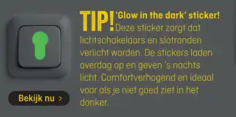 Hubo 'glow in the dark' sticker! bekijk nu > aanbieding