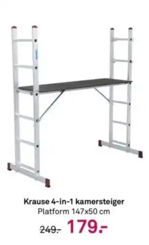 Karwei Krause 4-in-1 kamersteiger platform 147x50 cm aanbieding