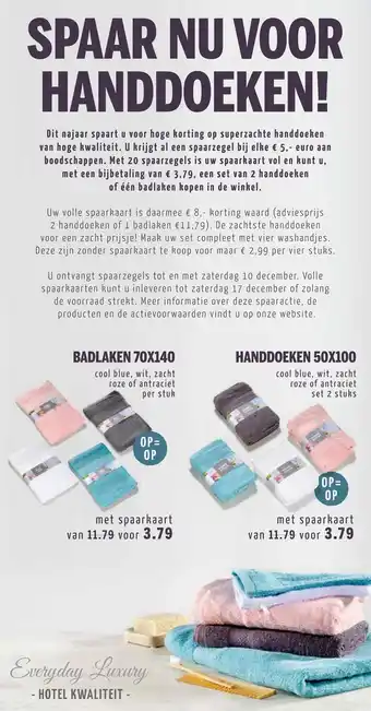 MCD Supermarkt Badlaken 70x140 / handdoeken 50x100 aanbieding