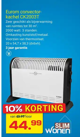 Kluswijs Eurom convector-kachel ck2003t aanbieding