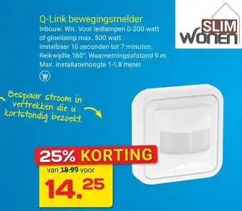 Kluswijs Q-link bewegingsmelder aanbieding