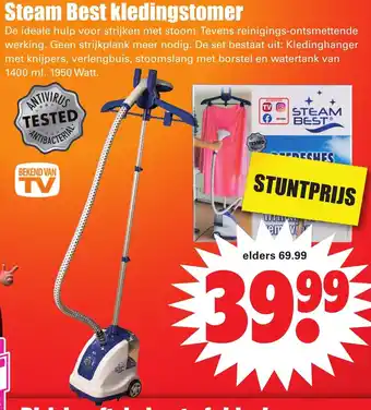 Dirk Steam Best kledingstofer aanbieding