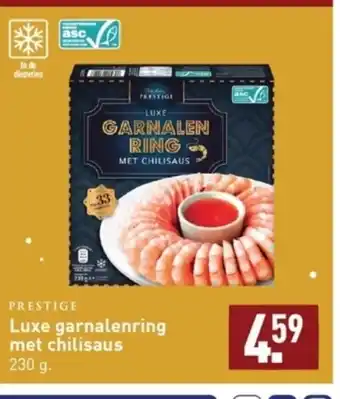 ALDI Luxe garnalenring met chilisaus 230 gram aanbieding