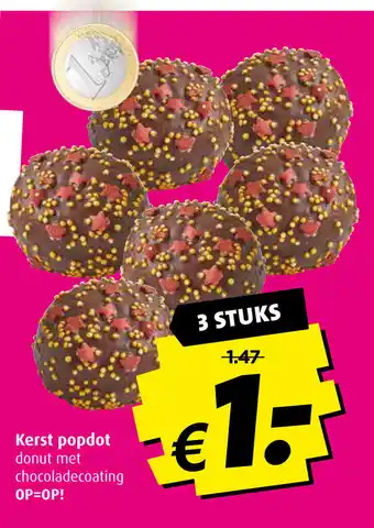 Boni Kerst popdot 3 stuks aanbieding