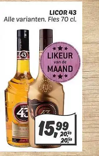 Dekamarkt Licor 43 aanbieding