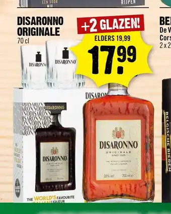 Dirck 3 Disaronno Originale 70 cl aanbieding