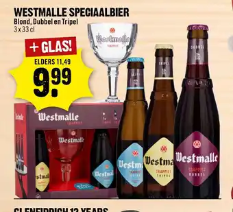 Dirck 3 Westmalle Speciaalbier Blond, Dubbel en Tripel 3 x 33 cl aanbieding