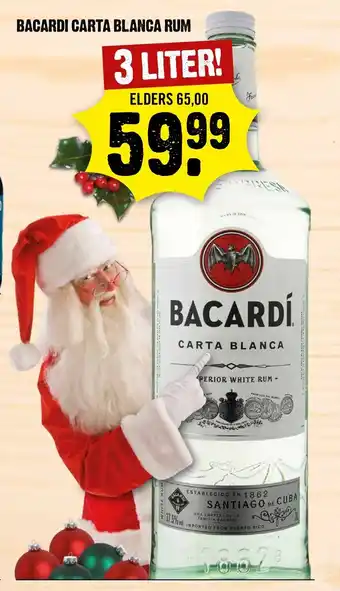 Dirck 3 Bacardi Carta Blanca Rum 3 liter aanbieding