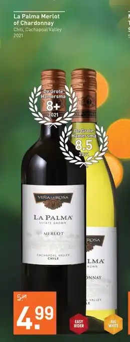 Gall & Gall La Palma Merlot of Chardonnay aanbieding