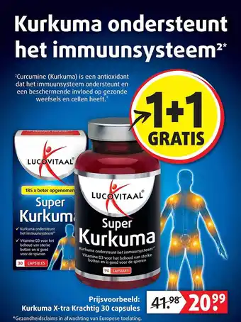 Lucovitaal Kurkuma x-tra krachtig 30 capsules aanbieding