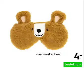 HEMA Slaapmasker beer aanbieding