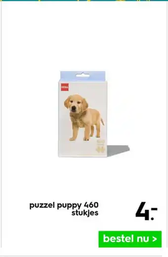 HEMA Puzzel puppy 460 stukjes aanbieding