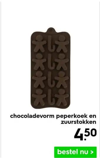 HEMA Chocoladevorm peperkoek en zuurstokken aanbieding