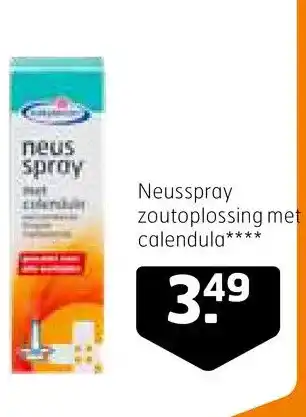 Trekpleister Neusspray zoutoplossing met calendula**** aanbieding