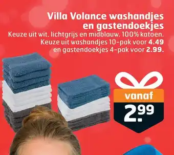 Trekpleister Villa volance washandjes en gastendoekjes aanbieding