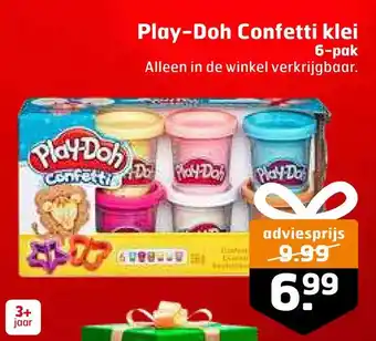 Trekpleister Play-doh confetti klei aanbieding